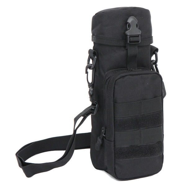 “Insulated Water Bottle Carrier with Shoulder Strap – Travel & Outdoor Bottle Bag”