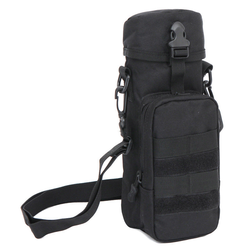 “Insulated Water Bottle Carrier with Shoulder Strap – Travel & Outdoor Bottle Bag”