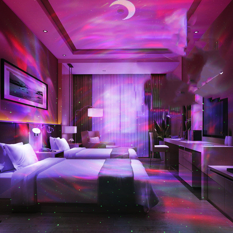 "RGB Starry Sky Laser Projector Light – Galaxy Ambient Night Light for Bedroom, Party & Home Decor"