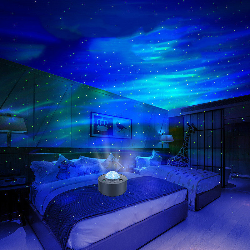 "RGB Starry Sky Laser Projector Light – Galaxy Ambient Night Light for Bedroom, Party & Home Decor"